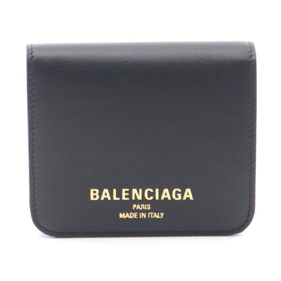 Balenciaga Cash 2.0 Leather Wallet Black - Picture 1 of 6